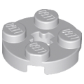 Lego NEW - Plate Round 2 x 2 with Axle Hole~ [Light Bluish Gray]