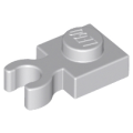 Lego Used - Plate Modified 1 x 1 with Open O Clip Thick (Vertical Grip)~ [Light Bluish Gray]