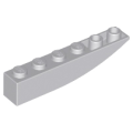 Lego NEW - Slope Curved 6 x 1 Inverted~ [Light Bluish Gray]