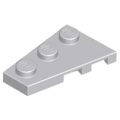 Lego NEW - Wedge Plate 3 x 2 Left~ [Light Bluish Gray]