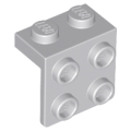 Lego Used - Bracket 1 x 2 - 2 x 2~ [Light Bluish Gray]