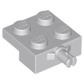 Lego Used - Plate Modified 2 x 2 with Wheel Holder~ [Light Bluish Gray]