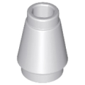 Lego NEW - Cone 1 x 1 with Top Groove~ [Light Bluish Gray]