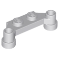 Lego NEW - Plate Modified 1 x 4 Offset~ [Light Bluish Gray]
