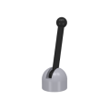 Lego Used - Antenna Small Base with Black Lever (4592 / 4593)~ [Light Bluish Gray]