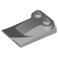 Lego Used - Slope Curved 3 x 2 x 2/3 with 2 Studs Wing End~ [Light Bluish Gray]
