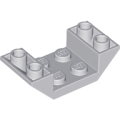 Lego NEW - Slope Inverted 45 4 x 2 Double with 2 x 2 Cutout~ [Light Bluish Gray]