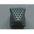 Lego Used - Vehicle Air Scoop Engine Top 2 x 2 with Black Dots on Silver Patte~ [Light Bluish Gray]