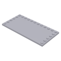 Lego NEW - Tile Modified 6 x 12 with Studs on Edges~ [Light Bluish Gray]
