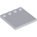 Lego NEW - Tile Modified 4 x 4 with Studs on Edge~ [Light Bluish Gray]
