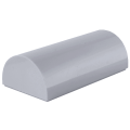 Lego Used - Slope Curved 2 x 4 Double with Groove~ [Light Bluish Gray]