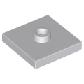 Lego NEW - Plate Modified 2 x 2 with Groove and 1 Stud in Center (Jumper)~ [Light Bluish Gray]