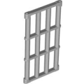 Lego Used - Bar 1 x 4 x 6 Grille with End Protrusions~ [Light Bluish Gray]
