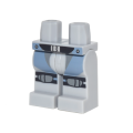 Lego NEW - Hips and Legs with Sand Blue Straps Black Belt and Dark Bluish Gray~ [Light Bluish Gray]
