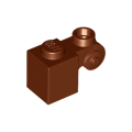 Lego NEW - Brick Modified 1 x 1 with Scroll with Hollow Stud~ [Reddish Brown]