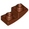 Lego NEW - Slope Curved 2 x 1 x 2/3 Inverted~ [Reddish Brown]