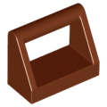 Lego NEW - Tile Modified 1 x 2 with Bar Handle~ [Reddish Brown]
