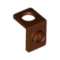 Lego NEW - Minifigure Neck Bracket with Back Stud - Thick Back Wall~ [Reddish Brown]