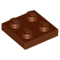 Lego NEW - Plate 2 x 2~ [Reddish Brown]