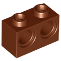 Lego NEW - Technic Brick 1 x 2 with Holes~ [Reddish Brown]