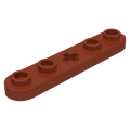 Lego NEW - Technic Plate 1 x 5 with Smooth Ends 4 Studs and Center Axle Hole~ [Reddish Brown]