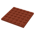 Lego Used - Plate 6 x 6~ [Reddish Brown]