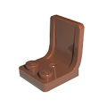Lego Used - Minifigure Utensil Seat / Chair 2 x 2 with Center Sprue Mark~ [Reddish Brown]