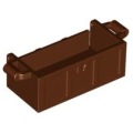 Lego Used - Container Treasure Chest Bottom with Slots in Back~ [Reddish Brown]