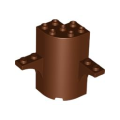 Lego NEW - Cylinder Quarter 3 x 3 x 5 with 2 Arch Tops~ [Reddish Brown]