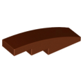 Lego NEW - Slope Curved 4 x 1~ [Reddish Brown]