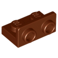 Lego NEW - Bracket 1 x 2 - 1 x 2 Inverted~ [Reddish Brown]