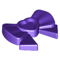 Lego NEW - Friends Accessories Hair Decoration Bow with Heart Long Ribbon and Small~ [Dark Purple]