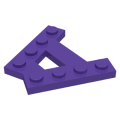 Lego NEW - Wedge Plate A-Shape with 2 Rows of 4 Studs~ [Dark Purple]