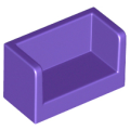 Lego NEW - Panel 1 x 2 x 1 with Rounded Corners and 2 Sides~ [Dark Purple]