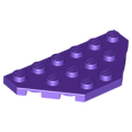Lego NEW - Wedge Plate 3 x 6 Cut Corners~ [Dark Purple]