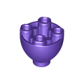 Lego NEW - Brick Round 2 x 2 Dome Bottom with Studs~ [Dark Purple]