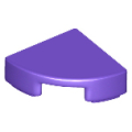 Lego NEW - Tile Round 1 x 1 Quarter~ [Dark Purple]