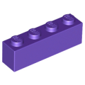 Lego NEW - Brick 1 x 4~ [Dark Purple]