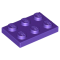 Lego Used - Plate 2 x 3~ [Dark Purple]