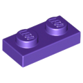 Lego Used - Plate 1 x 2~ [Dark Purple]