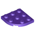 Lego NEW - Plate Round Corner 3 x 3~ [Dark Purple]