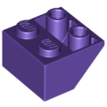Lego NEW - Slope Inverted 45 2 x 2 with Flat Bottom Pin~ [Dark Purple]