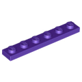 Lego NEW - Plate 1 x 6~ [Dark Purple]