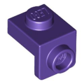 Lego NEW - Bracket 1 x 1 - 1 x 1~ [Dark Purple]