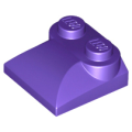 Lego Used - Slope Curved 2 x 2 x 2/3 with 2 Studs and Curved Sides~ [Dark Purple]