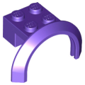 Lego NEW - Vehicle Mudguard 4 x 2 1/2 x 1 2/3 with Arch Round~ [Dark Purple]