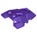 Lego NEW - Wedge 4 x 4 Fractured Polygon Top~ [Dark Purple]