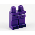 Lego NEW - Hips and Legs with Coattails and Dark Blue Shoes Pattern~ [Dark Purple]