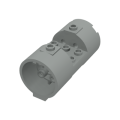 Lego Used - Cylinder 3 x 6 x 2 2/3 Horizontal - Round Connections Between Interior St~ [Light Gray]