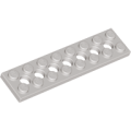 Lego Used - Technic Plate 2 x 8 with 7 Holes~ [Light Gray]